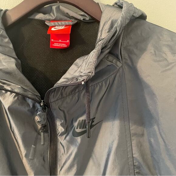 NIKE Women’s Woven T2 Jacket in Deep Pewter and Black Size Large - Picture 5 of 10